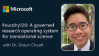 Microsoft title card for a video featuring Dr Shaun Chuah. The graphic includes the Microsoft logo, the title 