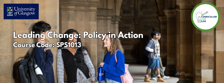 students chatting in the Cloisters
