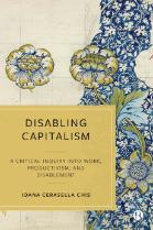 Book cover with floral patterns from a William Morris part-finished sketch. It features large, curvaceous stylized flowers and twisting acanthus leaves - set against a background of smaller, entwined vines and leaves. The title