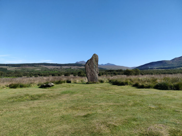 Machrie Moor stone circle in the sunshine
