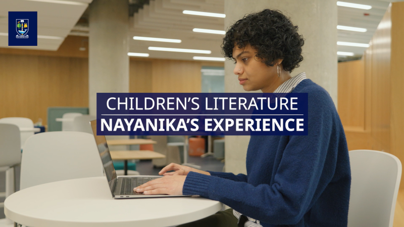 Student with laptop in Advanced Research Centre
