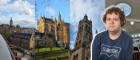 University of Glasgow campus and student photo