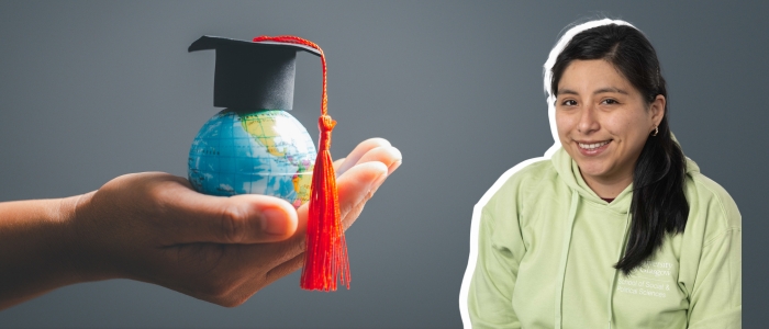 Globe and student picture