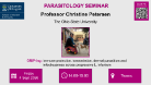 Parasitology GRiP-ing seminar flyer, of which the date, time and location are included in the accompanying text.