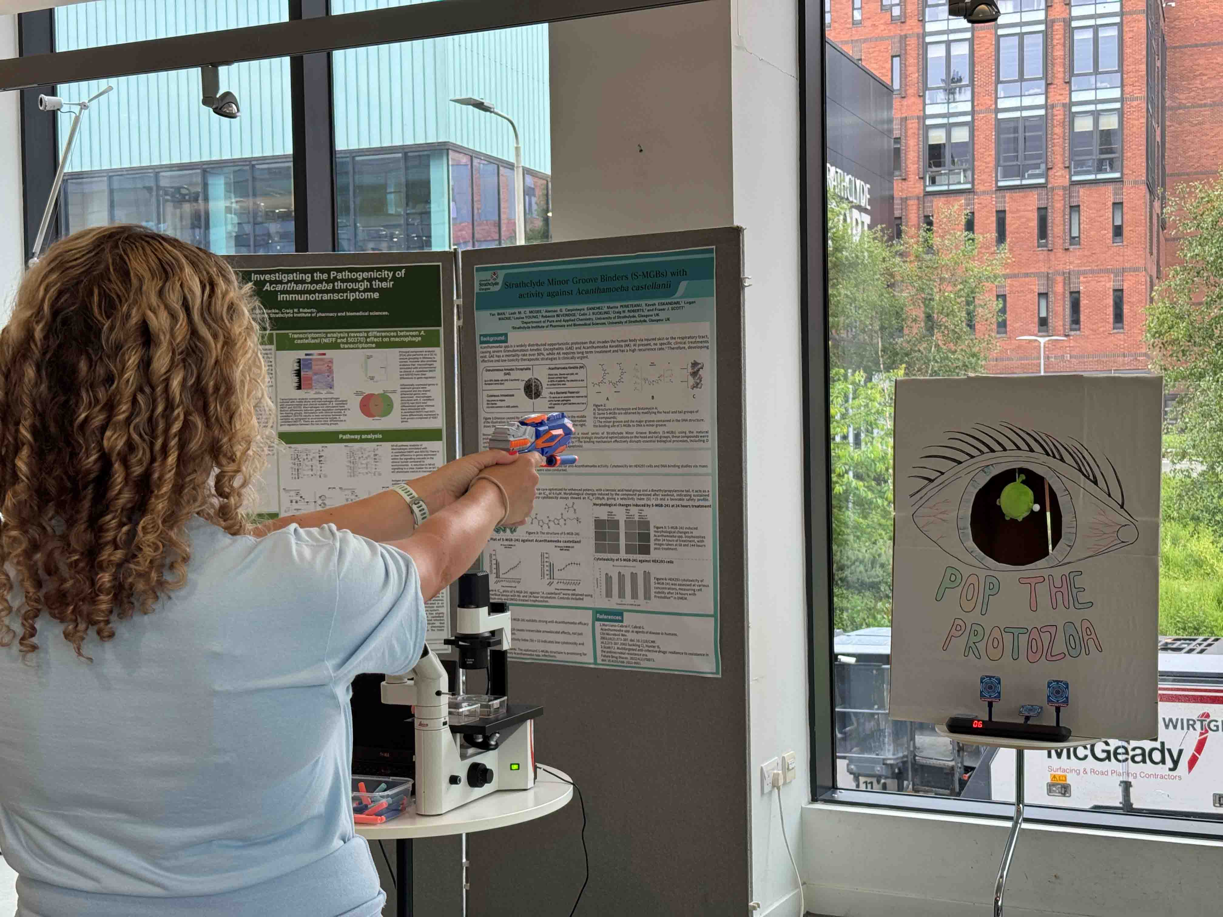 Photograph of an activity at Strathclyde Science.