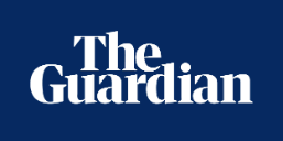 The Guardian Newspaper Logo With White Text On A Dark Blue Background