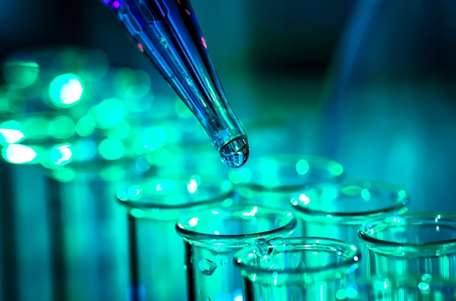 Medicine and drug discovery, images of test tubes and a pipette
