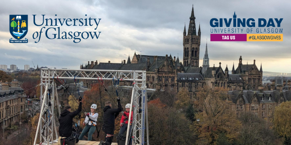 A graphic showing students abseiling at the top of the JMS