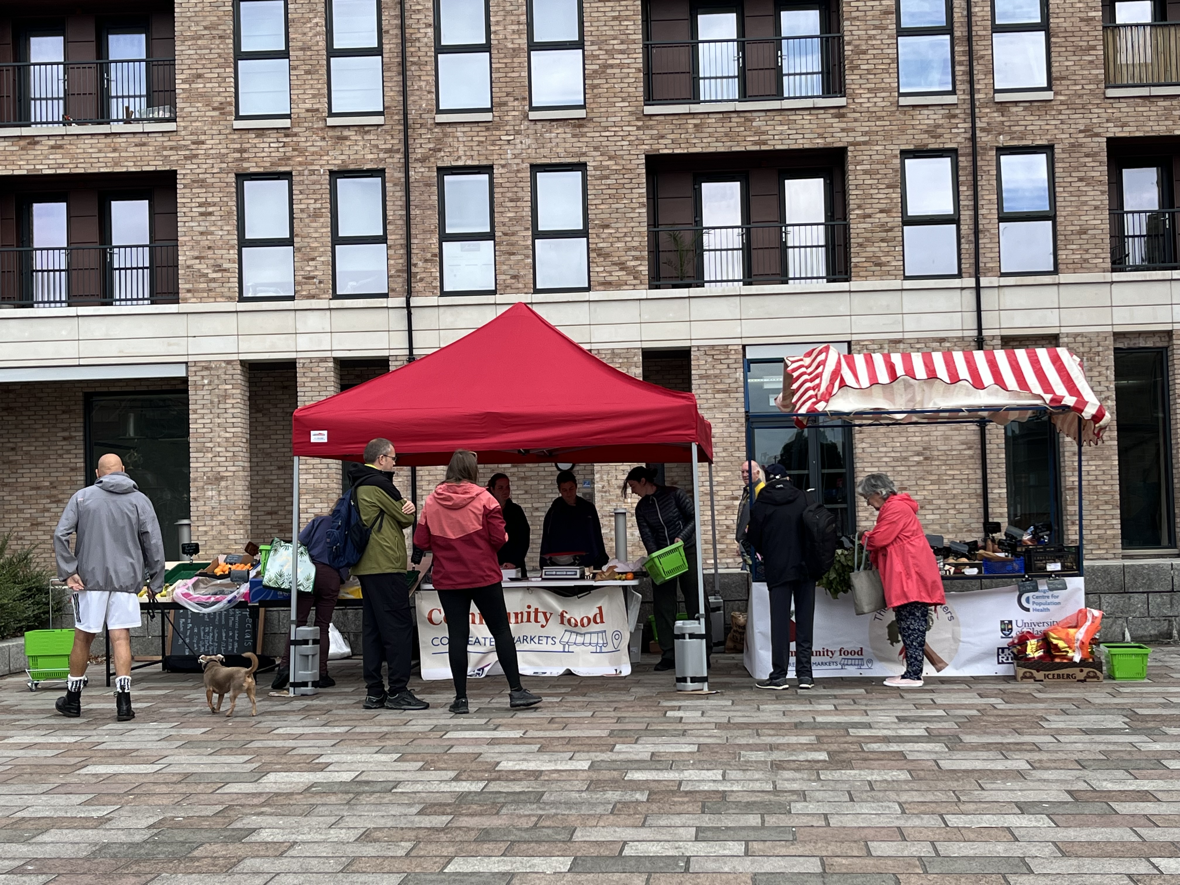 Govan Market Wide Shot Queue