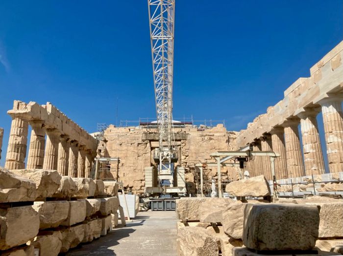 Inside the Parthenon: an active site of conservation, restoration, and anastylosis