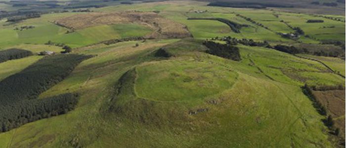 Aerial photograph of Burnwark hillfort