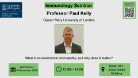 Flyer for Immunology seminar, Professor Paul Kelly, of which the date, time, location and title are included in the accompanying text