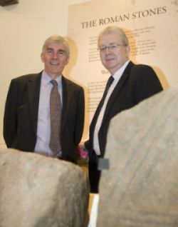 Ewen Smith with Mike Russell MSP at Hunterian Museum 