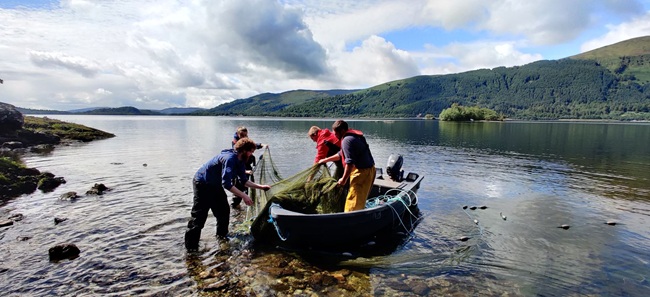 Researchers working at the Scottish Centre for Ecology and the Natural Environment (SCENE)