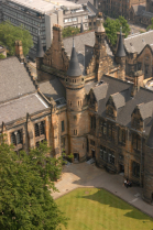 Overhead view of the University