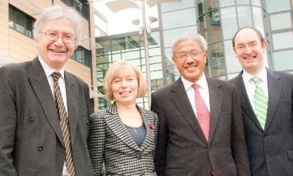 Prof Steven Beaumont, Prof Anna Dominiczak, Prof Victor Dzau, and Prof John McMurray.