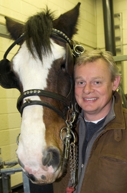 Martin Clunes at the Weipers Centre for Equine Welfare