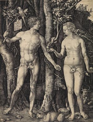 PICTURE: Albrecht Dürer, ‘Adam and Eve’, engraving, 1504.
© The Hunterian Museum and Art Gallery, University of Glasgow.