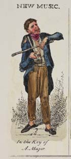 New Music in the Key of A Major - satirical image from the Glasgow/Northern Looking Glass (Sp Coll Bh14-x.8) - Links to book of the month article.