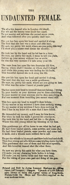The Undaunted Female (Sp Coll Mu23-y.1/52) Links to Broadside Ballads course material page