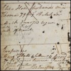 The third page of the logbook of Andrew Service, sailor, HMS Medusa, 1802-1810. This page contains some general writings unconnected with his time on HMS Medusa. (GUAS Ref: UGC 182. Copyright reserved.) 