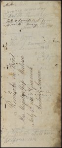 The first page of the logbook of Andrew Service, sailor, HMS Medusa, 1802-1810. This page indicates this is the beginning of his logbook with regard to his time on board HMS Medusa. (GUAS Ref: UGC 182. Copyright reserved.) 