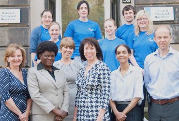 Bottom left-right, Dr Anna O'Neill, Professor Lorraine Smith, Dr Address Malata, Margaret Sneddon and Dr Phil Cotton, Director of Undergraduate Education in General Practice. Top, left-right, Ashley Monaghan, Rachel Towers, Jessamine Walter, Charlie Grain, Billy Dunn, Anna Pomfret.