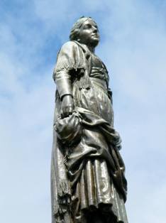 Statue of Robret Burns's Highland Mary, Dunoon, Scotland. Photograph by Murdo Macdonald