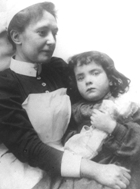Yorkhill nurse holding child with permission of Yorkhill Archives