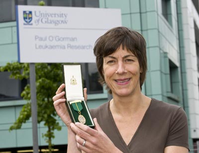 Tessa Holyoake with her Lord Provost's medal