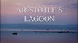poster: photograph of a blue lake at dawn with purple and pink sky, with white title that reads Aristotle's lagoon
