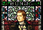 Robert Burns stained glass