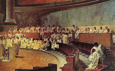 Cesare Maccari (1840-1919) Cicero Denounces Catiline