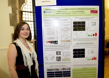 Lydia Murray, joint-winner of best poster competition at MVLS annual Medical Research Council Postgraduate Day on Friday 1st June 2012. 