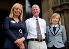 L-R, Prof. Mandy McLean, Dean of Graduate Studies, MVLS; Dr. Peter Dukes, Head, Research Career Awards, Medical Research Council; Prof Anna Dominiczak, Vice Principal & Head of College, MVLS.
