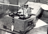A box containing radioactive samples