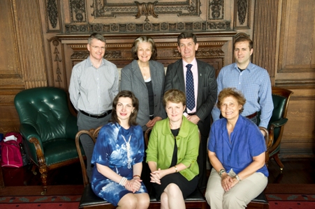 St. Petersburg University visit: Prof Iain MacNeil (Alexander Stone Chair of Commercial Law), Angela Melley (College International Development Manager), Prof James Conroy (College International Lead), Dr Mark Aleksanyan (Lecturer in Acc & Fin), Prof Victoria Marich (Vice-Rector for International Relations (SPbUME)), Prof Andrea Nolan (Sr Vice-Principal), Prof Rosa Greaves (Head of Sch of Law)