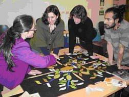 Dr. Joanne Tippett and GRAMNet co-directors developing research questions with refugees