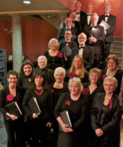 Photograph of the Russkaya Cappella, a Russian Choir based in Glasgow, photographed by Fergus Mitchell