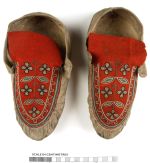 pair of moccasins from the Great Lakes area, North America