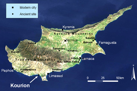 Map of Cyprus