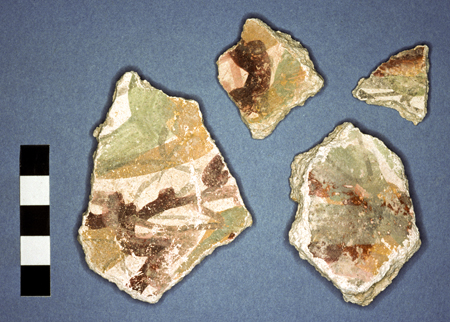 Fresco fragments from the ‘dump' in Area A
