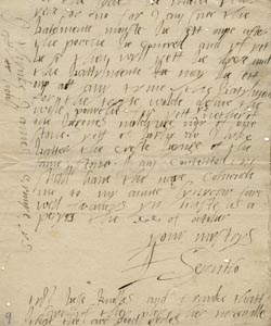 Bess of Hardwick letter
