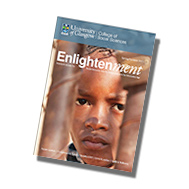Picture of the front cover of Enlightenment, the College of Social Sciences research magazine