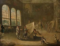 David Allan, The Interior of the Foulis Academy of the Fine Arts, c. 1761