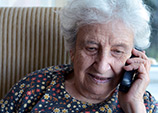 Woman talking on phone