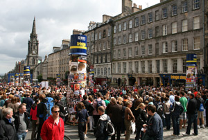 Crowd at the Edinburgh Festival