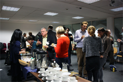 Delegates at lunch