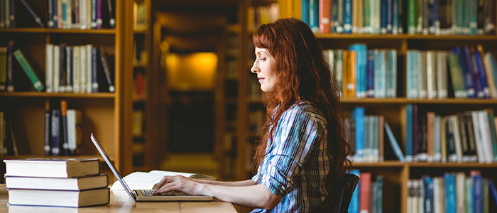 Student at work