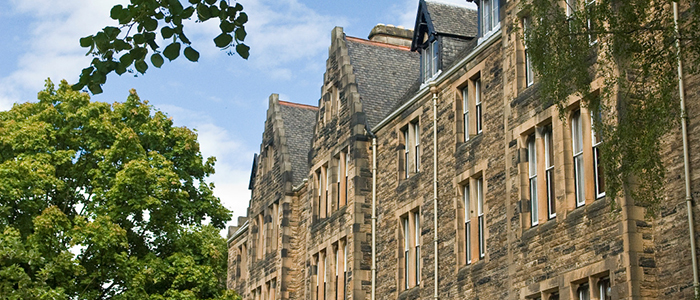 exterior of Stair building, Glasgow University
